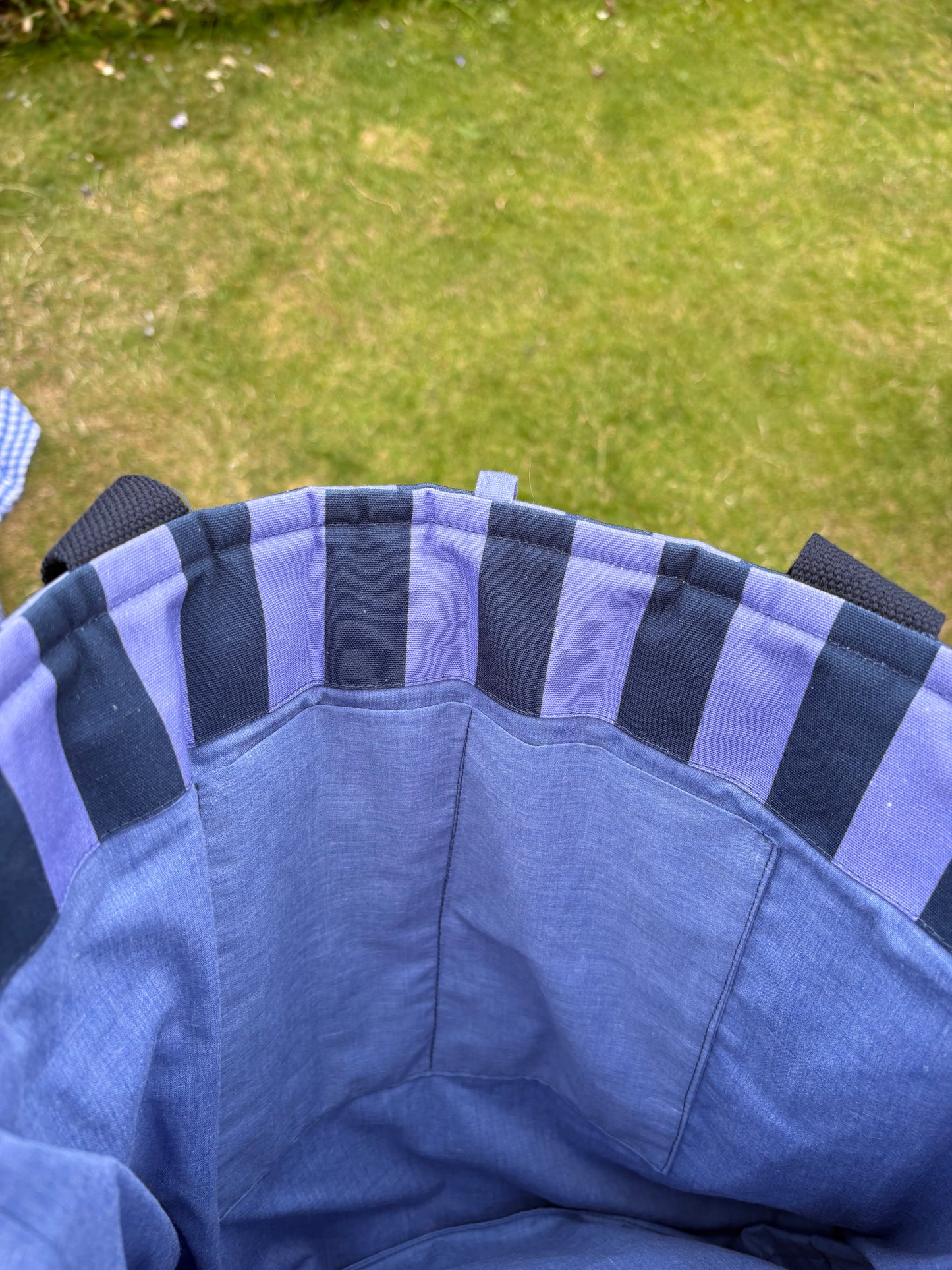 Tote: Blue Kokka Check