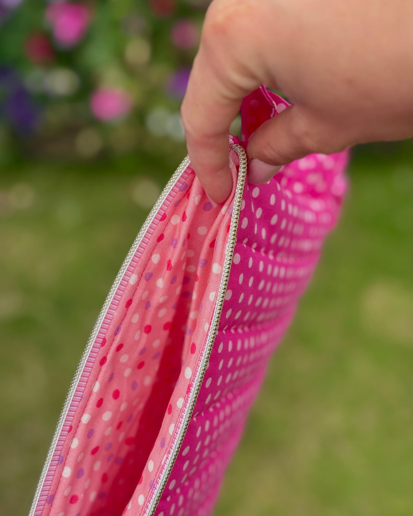 11” Frilly: Pink Polka