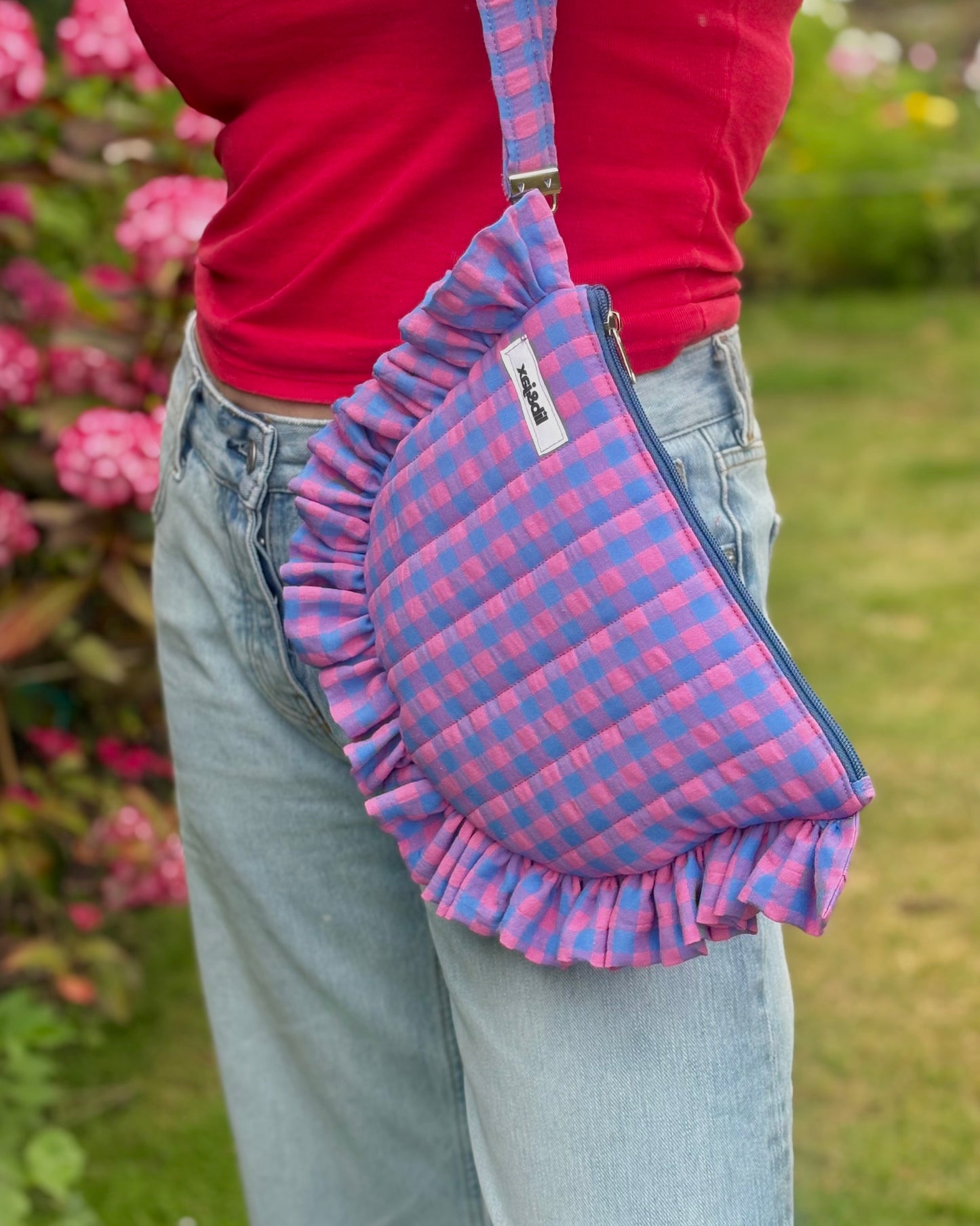 Half Moon: Purple & Pink Purse
