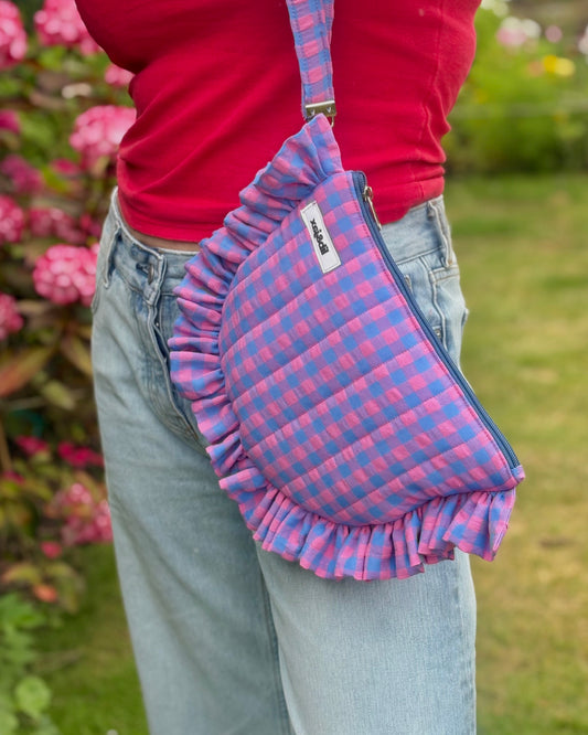 Half Moon: Purple & Pink Purse
