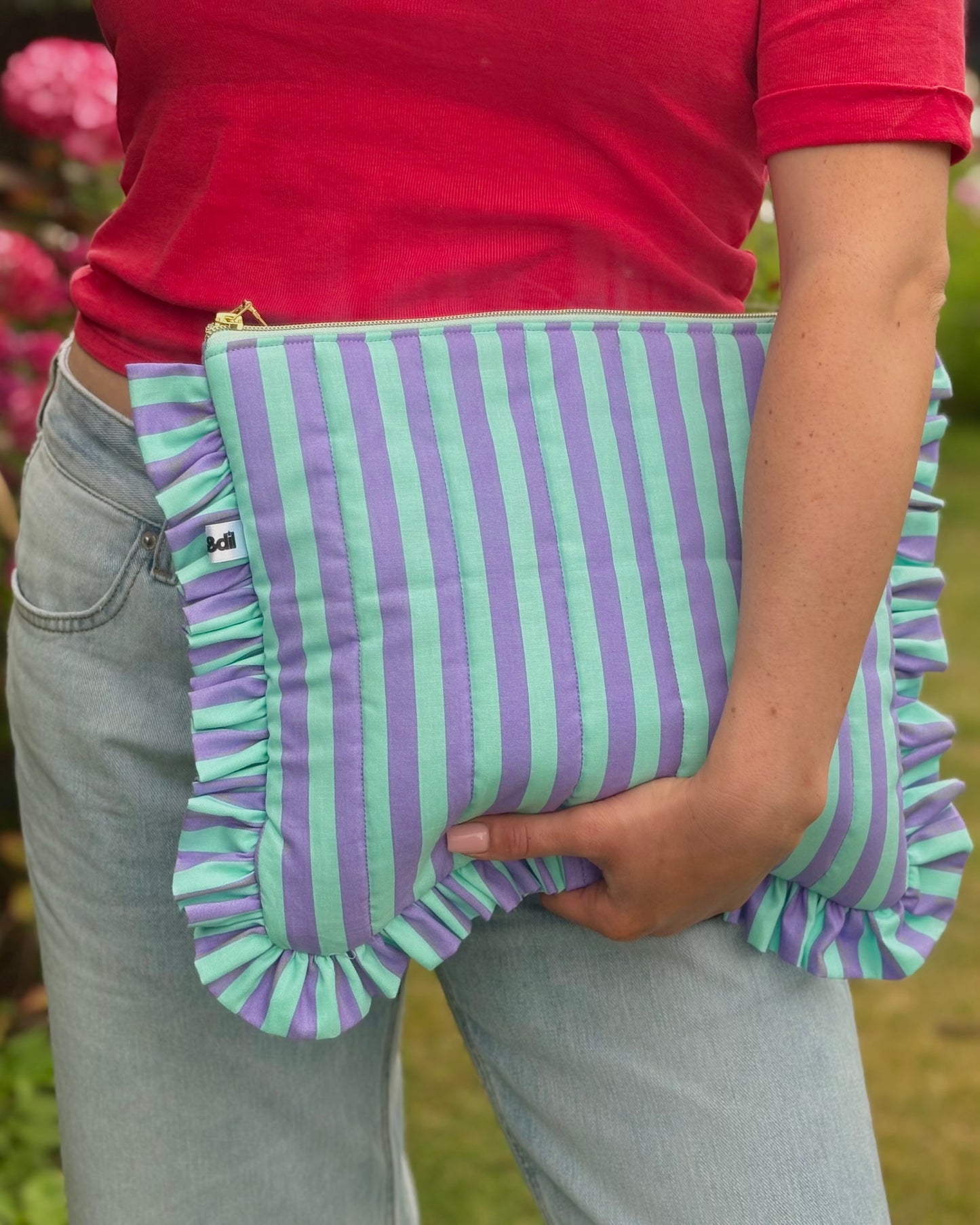 12” Frilly: Bubblegum Stripe