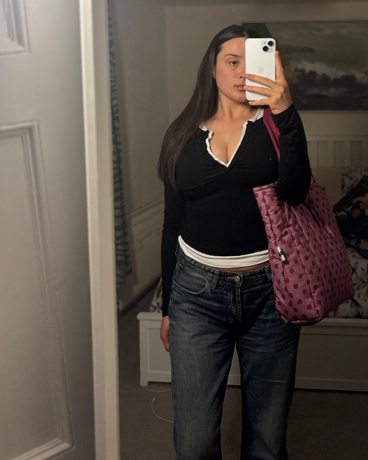 Tote: Plum Polka