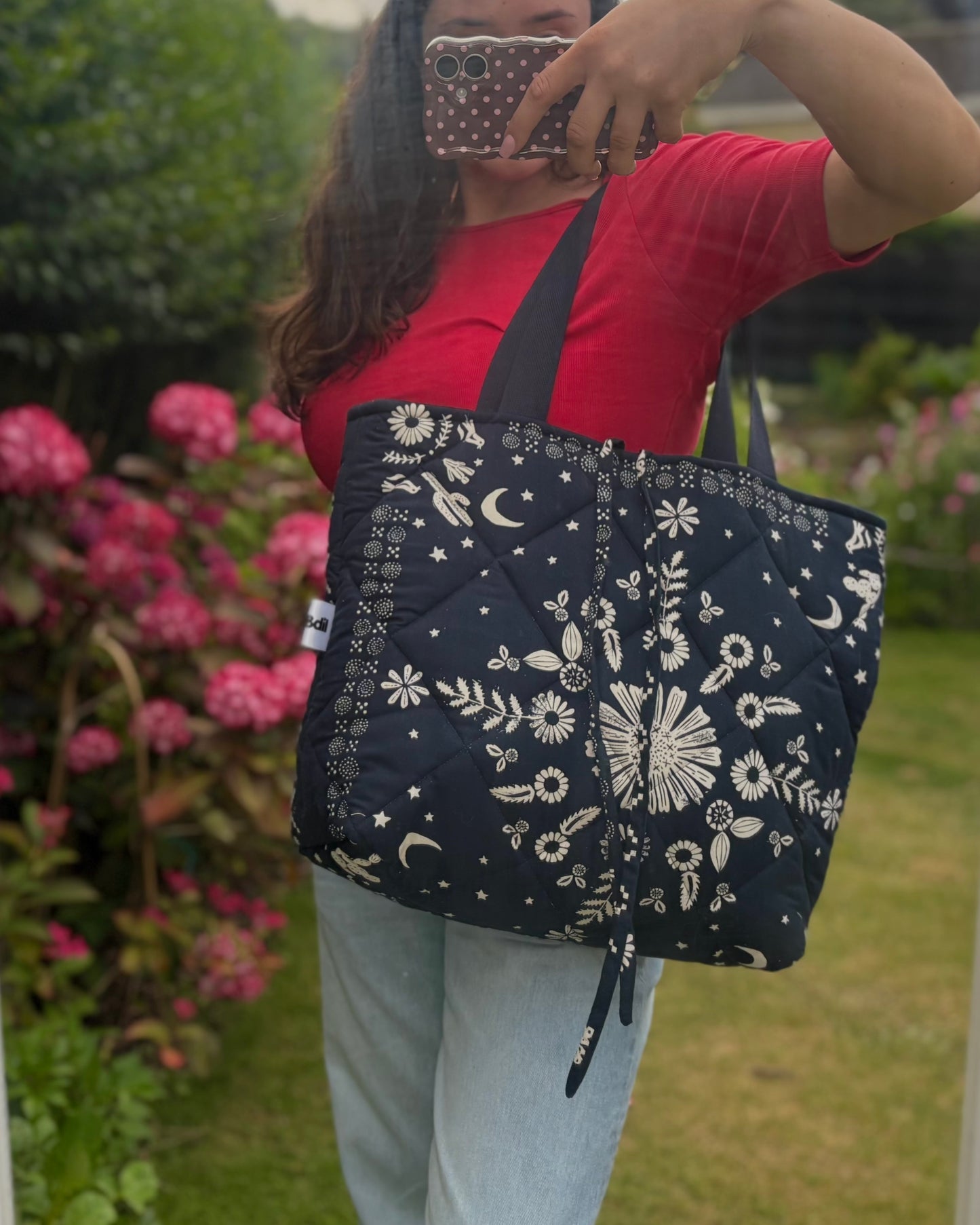Tote: Navy Bandana