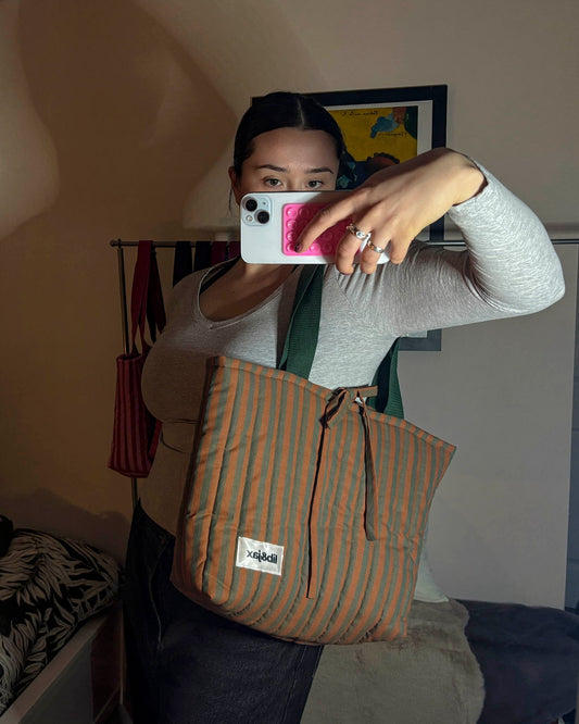 Pumpkin and Moss Tote