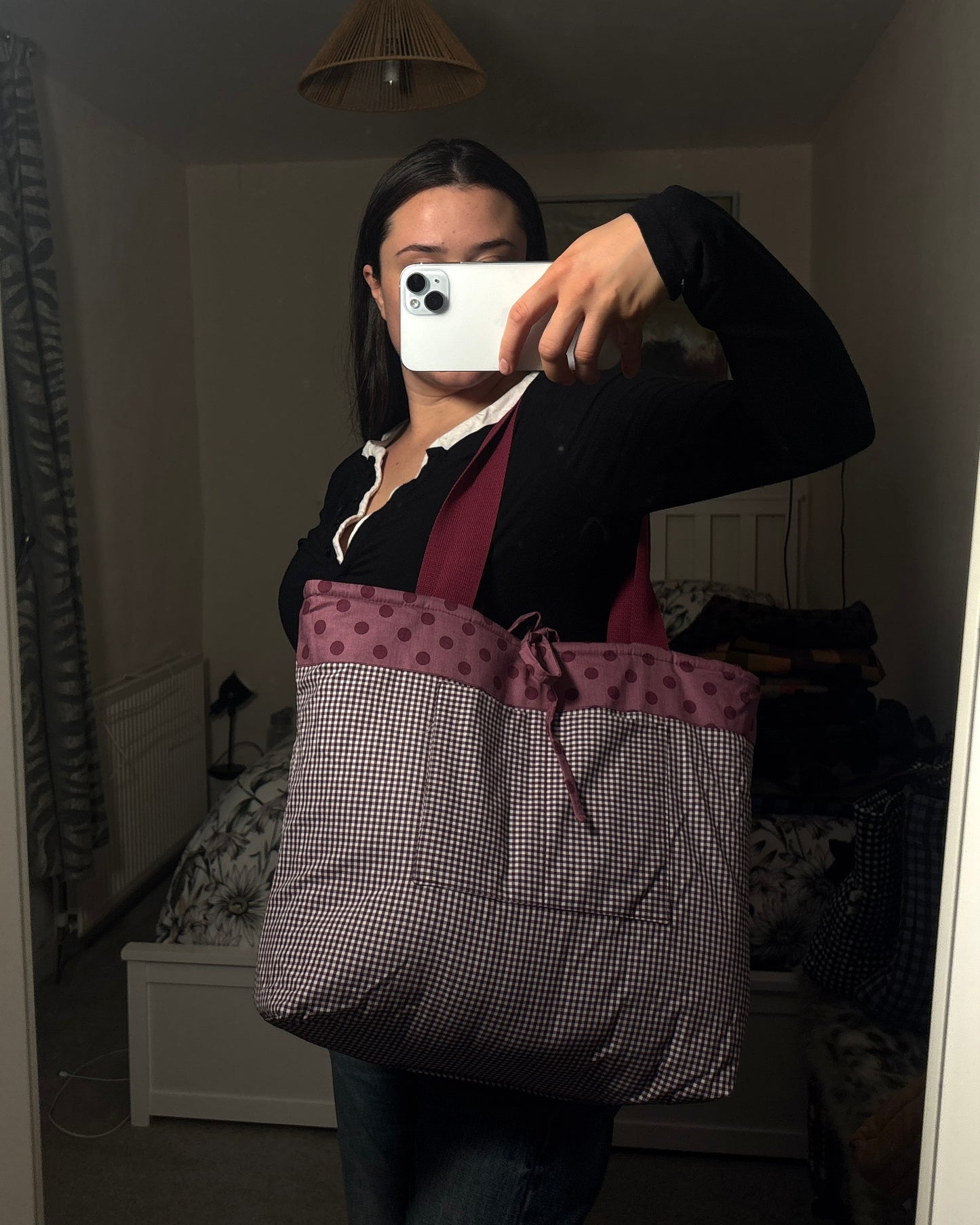 Tote: Plum Polka